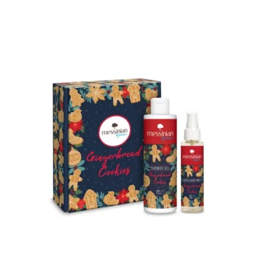 Messinian Spa Promo Gingerbread Cookies Box 3 : Shower Gel Αφρόλουτρο 300ml & Hair & Body Mist 100ml