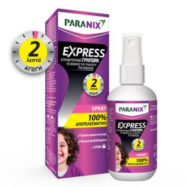 Paranix Express Αντιφθειρικό Spray 95 ml + Κτένα