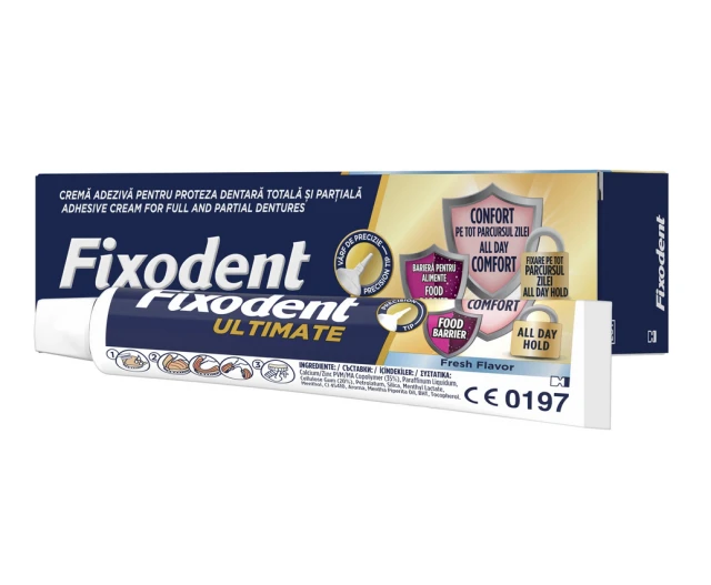 Fixodent Professional Ultimate Στερεωτική Κρέμα Τεχνητής Οδοντοστοιχίας για την Προστασία των Ούλων 40g