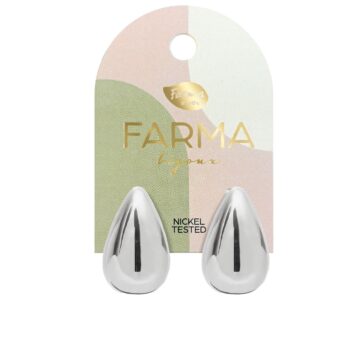 Farma Bijoux Υποαλλεργικά Σκουλαρίκια Ασημί Μικρές Σταγόνες 22mm (BEWOW09)