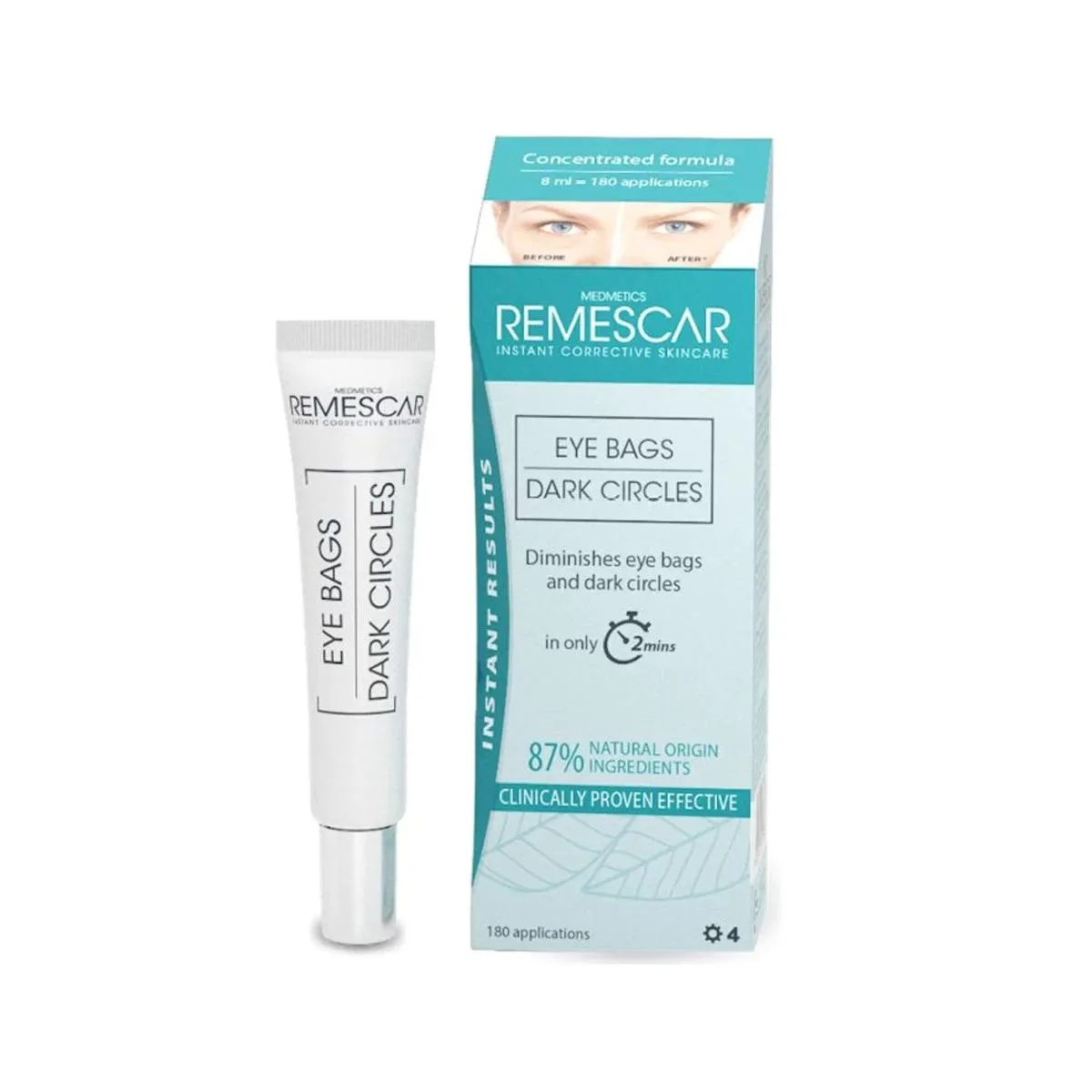 Remescar Eye Bags & Dark Circles Κρέμα Ματιών για τις Σακούλες & τους Μαύρους Κύκλους, 8ml