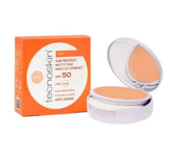 Tecnoskin Sun Protect Mattifying Make-Up Compact SPF50 Αντηλιακό Make-Up με Ματ Αποτέλεσμα Fair 10g