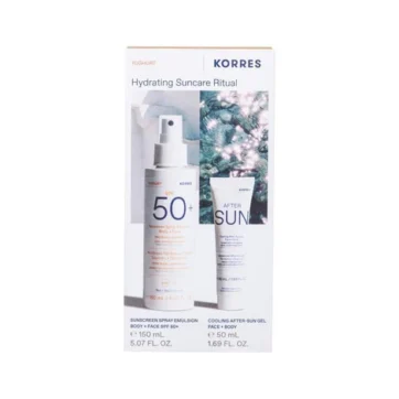 Korres Promo Hydrating Suncare Ritual Υψηλή Αντηλιακή Προστασία με Yoghurt Αντηλίακό Spray για Πρόσωπο & Σώμα SPF50+, 150ml & Yoghurt Cooling After Sun Gel για Ενυδάτωση & Καταπράυνση, 50ml, 1σετ