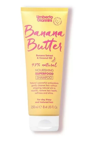 Umberto Giannini Banana Butter Nourishing Superfood Shampoo Σαμπουάν για Ξηρά & Φριζαρισμένα Μαλλιά, 250ml