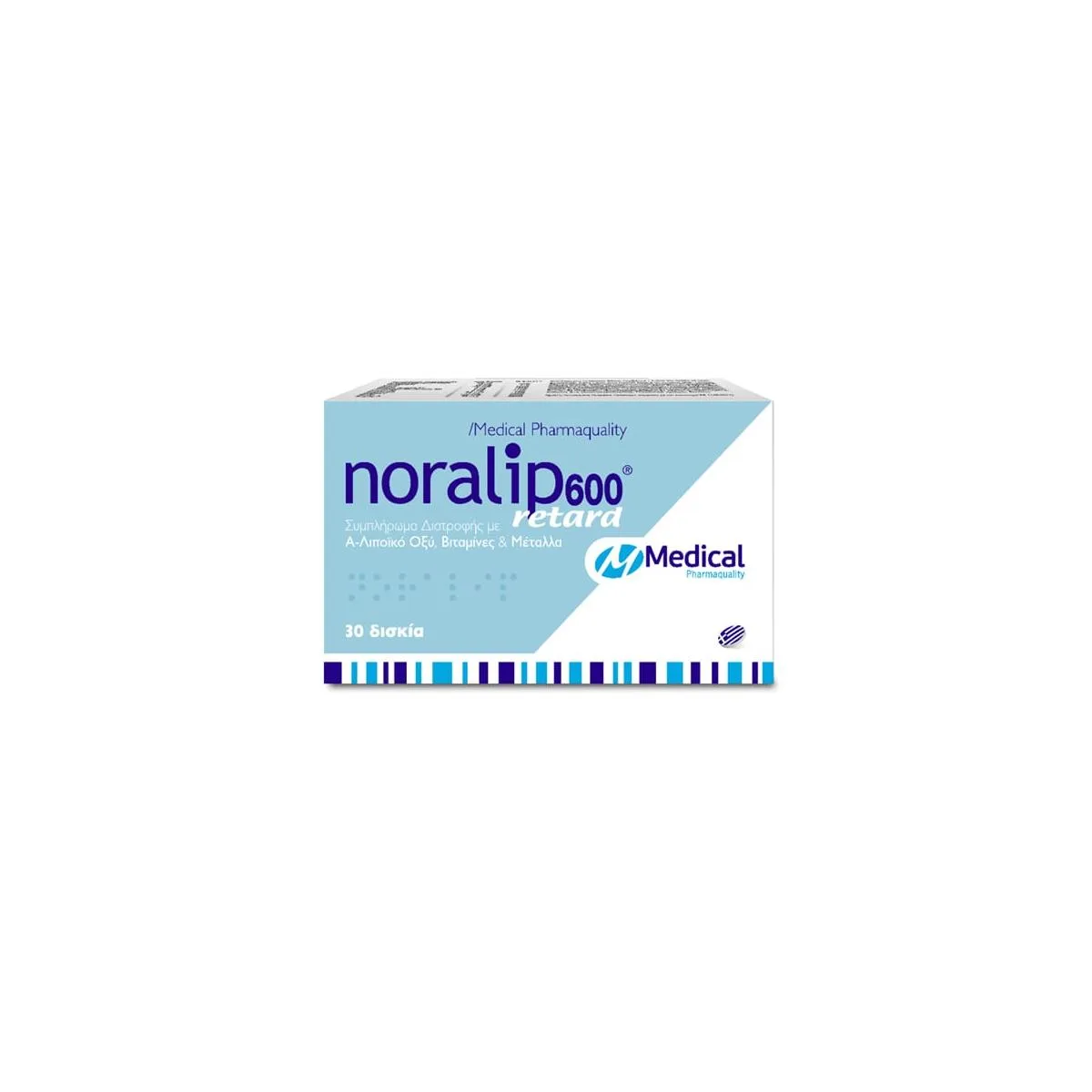 Medical Pharmaquality Noralip 600 retard, 30 Δισκία