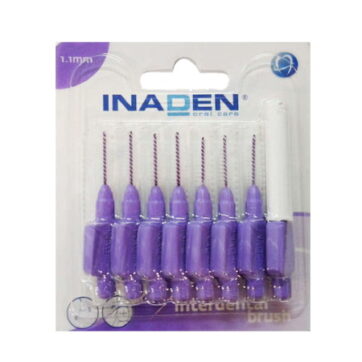 Inaden Interdental Brush 1,1mm Μωβ Μεσοδόντια Βουρτσάκια 8τμχ