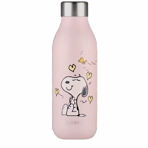 Les Artistes Bottle 2.0 Ανοξείδωτο Παγούρι Θερμός (Enjoy Snoopy Pink) 500ml