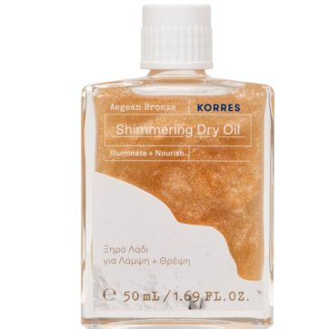 Korres Aegean Bronze Shimmering Dry Oil Ξηρό Λάδι με Λάμψη για Πρόσωπο, Μαλλιά & Σώμα, 50ml
