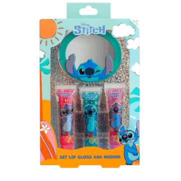 Air-Val Disney Stitch Set Lip Gloss & Mirror Σετ με λιπγκλος 3×7,5ml & 1 Καθρεφτάκι