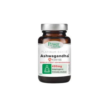 Power of Nature Platinum Range Ashwagandha KSM-66 400mg, 30caps