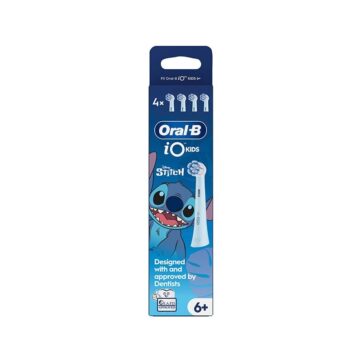 Oral-B iO Kids 6+ Disney Stitch Ανταλλακτικές Κεφαλές Οδοντόβουρτσας, 4 τμχ
