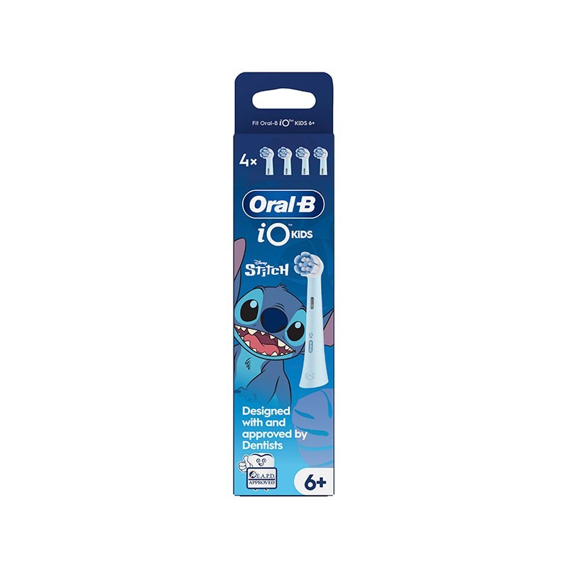 Oral-B iO Kids 6+ Disney Stitch Ανταλλακτικές Κεφαλές Οδοντόβουρτσας, 4 τμχ