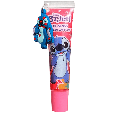 Air-Val Disney Stitch Lip Gloss Λίπγκλος με άρωμα Καρπούζι 13ml + Charm