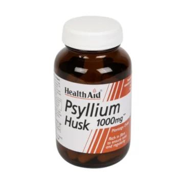 Health Aid Psyllium Husk 1000mg, 60caps