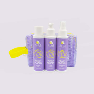 Aloe+ Colors Promo Peach Please Travel Size Summer Bag Shower Gel Αφρόλουτρο, 100ml, Body Lotion Λοσιόν Σώματος, 100ml, Hair & Body Mist, 100ml & Δώρο Νεσεσέρ, 1τεμ, 1σετ
