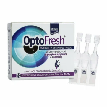 Intermed Optofresh Drops Σταγόνες για Οφθαλμικές Πλύσεις, 10 x 0,5ml