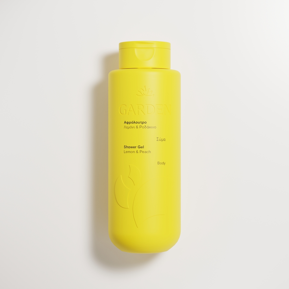 Garden shower gel Lemon Peach, Αφρόλουτρο Λεμόνι - Ροδάκινο 400ml