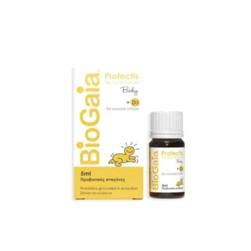 BioGaia ProTectis Baby Drops + D3, Προβιοτικό σε σταγόνες για την Αντιμετώπιση των Κολικών του 1ου τριμήνου στα Βρέφη, 5ml