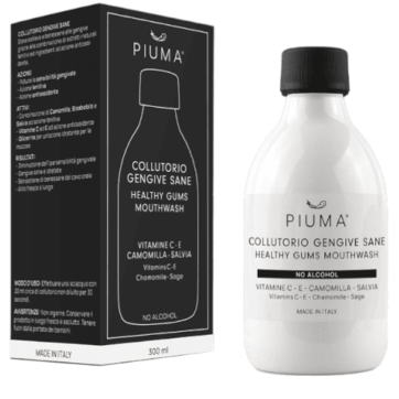 Piuma Healthy Gums Mouthwash Στοματικό διάλυμα με Χαμομήλι Χωρίς Αλκοόλ 300ml