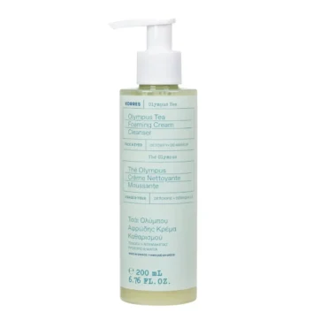 Korres Olympus Tea Foaming Cream Cleanser Αφρώδης Κρέμα Καθαρισμού με Τσάι Ολύμπου για Όλους τους Τύπους Δέρματος, 200ml