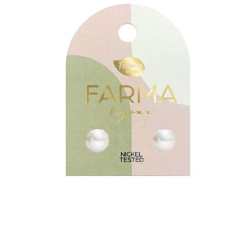 Farma Bijoux Υποαλλεργικά Σκουλαρίκια Πέρλες Λευκές 6mm (BEPP6C50)