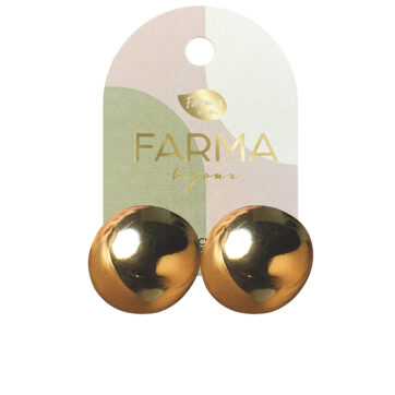 Farma Bijoux Υποαλλεργικά  Σκουλαρίκια Σφαίρα Χρυσή 20mm (BEWOW18)