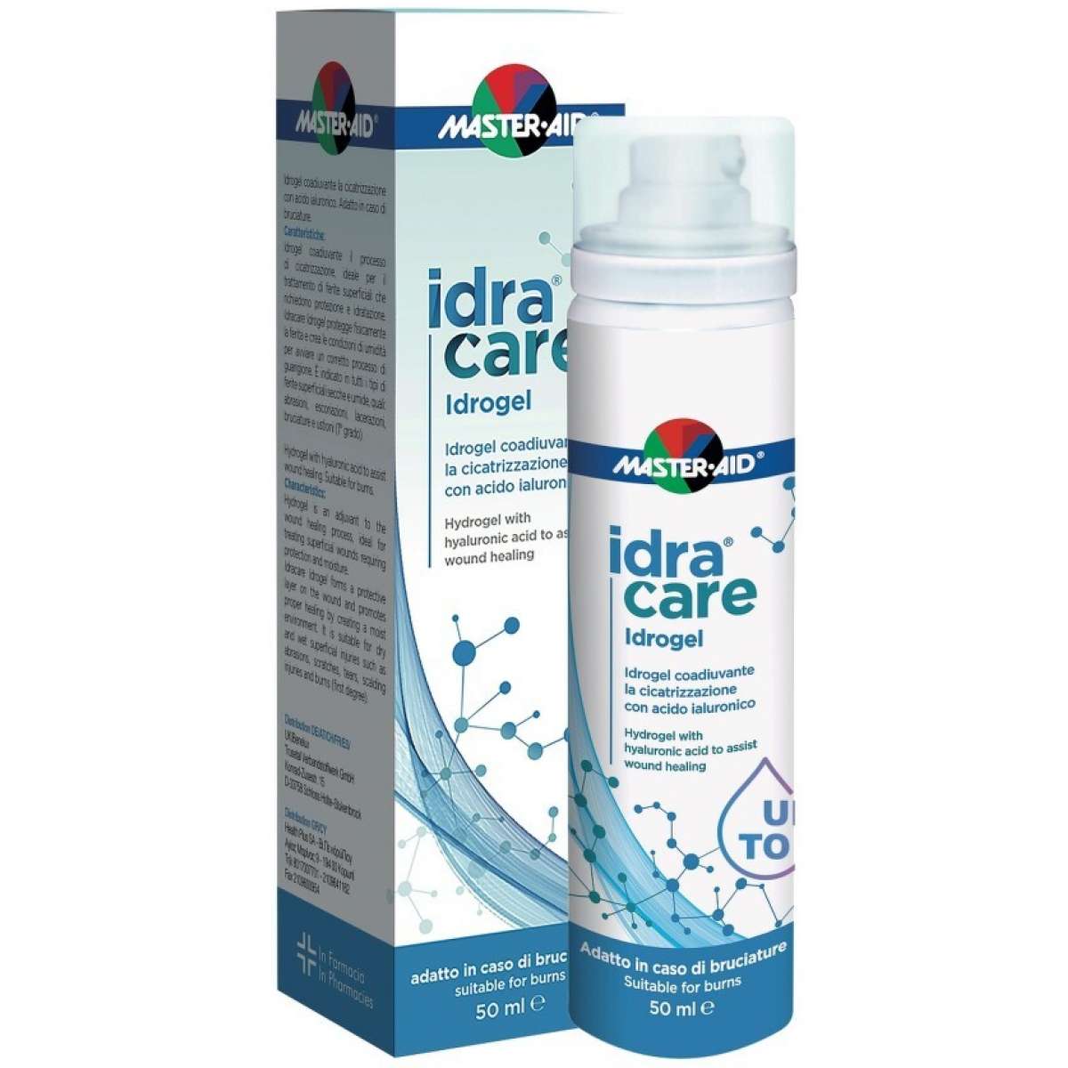 Masteraid Idra Hydrogel Υδρογέλη Με Υαλουρονικό Οξύ Για Επούλωση Των Πληγών, 50ml