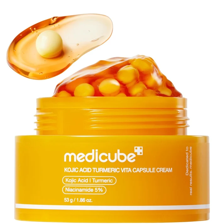 Medicube Kojic Acid Turmeric Vita Capsule Cream – Κρέμα Προσώπου με Kojic Acid, Κουρκουμά & Βιταμίνη C για Δυσχρωμίες και Λάμψη