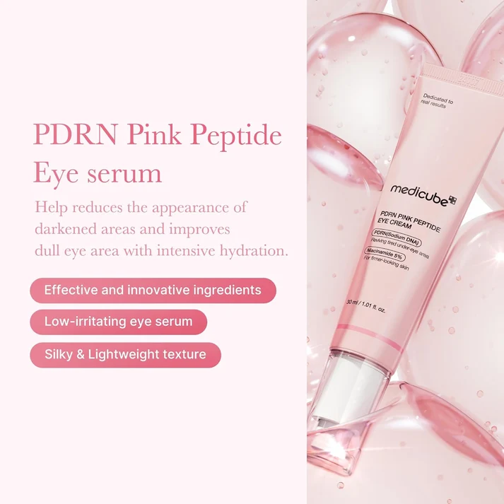 Medicube PDRN Pink Peptide Eye Cream - Κρέμα ματιών για ρυτίδες και μαύρους κύκλους - Image 4