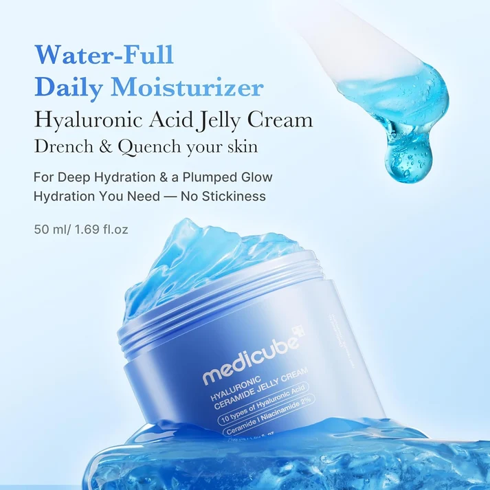 Medicube Hyaluronic Ceramide Jelly Cream – Ενυδατική Jelly Κρέμα για Λάμψη και Ενίσχυση του Επιδερμικού Φραγμού - Image 3