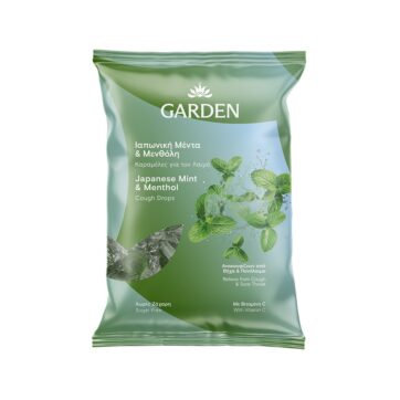 Garden Καραμέλες για το Λαιμό με Ιαπωνική Μέντα και μενθόλη 60gr