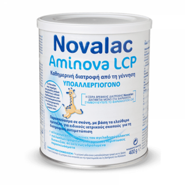 Novalac Aminova LCP Yποαλλεργιογόνο Παρασκεύασμα σε Σκόνη 0-36m, 400g