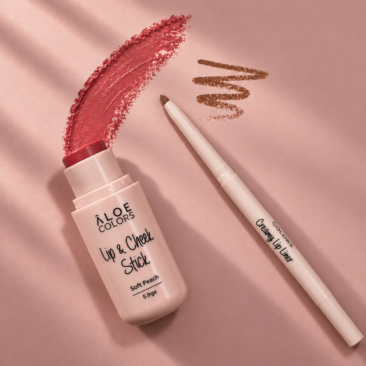 Aloe Colors Lip & Cheek Combo – Nude Me - Image 2