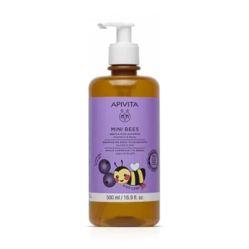 Apivita Mini Bees Απαλό Σαμπουάν για Παιδιά με Μύρτιλο & Μέλι, 500ml