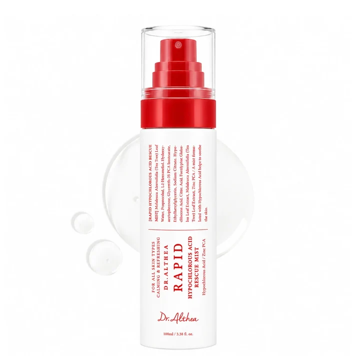 Dr. Althea Rapid Hypochlorous Acid Rescue Mist – Καταπραϋντικό Mist Προσώπου με Υποχλωριώδες Οξύ, Τονωτική Λοσιόν, 100 ml