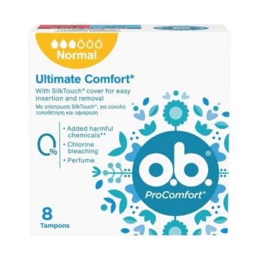 OB ProComfort Normal Ταμπόν,8 τεμάχια