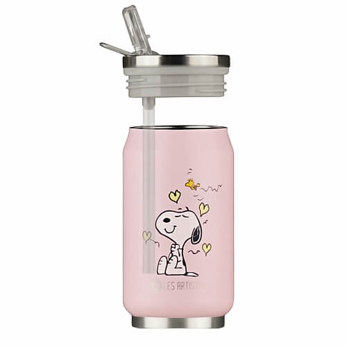 Les Artistes Pull Can’it Ανοξείδωτη Κούπα Θερμός (Enjoy Snoopy Pink) 280ml - Image 2