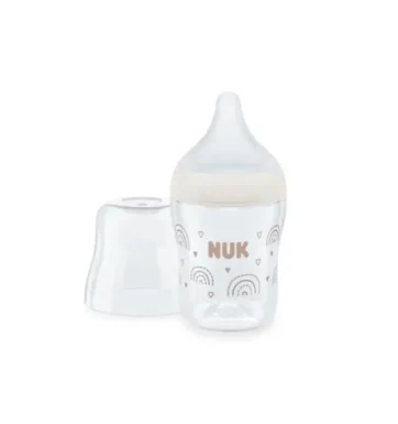 Nuk Perfect Match Γυάλινο Μπιμπερό με Δείκτη Ελέγχου Θερμοκρασίας 0m +, 120ml