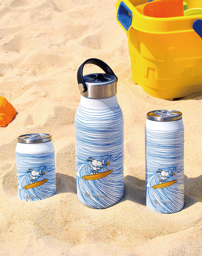 Les Artistes Paris Insulated Bottle 2.0 Surfing Snoopy 1lt - Image 4