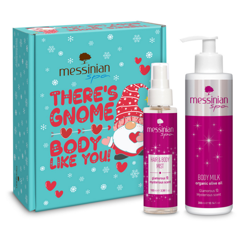 Messinian Spa Glamorous & Mysterious Christmas Box with Body Milk 300ml & Hair & Body Mist 100ml